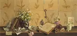 Still life with wild flowers by Deborah Jones, Oil on canvas, sold Jun 2018