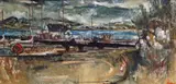 Bellanoch, Argyll and Bute Signed Oil on canvas 50 x 101cm ++Unlined, good condition by James Watt, Oil on canvas, sold Jun 2018