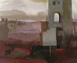 Untitled by Ken Symonds, Oil on canvasboard, sold Jun 2018