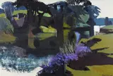 River Otter, Devon by Alan Cotton, 1980, Oil on canvas, sold Jun 2018