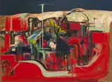 Desert Gateway Signed and dated 1969 Oil by Ben Maile, 1969, Oil on board, sold Jun 2018