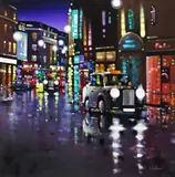 Midnight manoeuvres Signed, also signed on the frame verso Oil on canvas 80 x 80cm ++Good condition by Neil Dawson, Oil on canvas, offered Jun 2018
