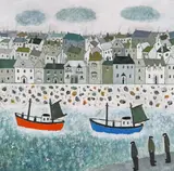 A Newlyn view Signed with initials Oil on board 50 x 51cm ++Good condition by Joan Gillchrest, Oil on board, sold Jun 2018