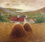 Evening, Glencolmcille, Co by Simon MacLeod, 1993, Oil on canvas, unframed, sold Jun 2018