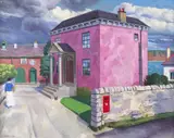 The Pink House Signed and dated 1930 Oil on canvas 41 x 51cm Exhibited: Altrincham Libraries Museum and Art Galleries No by Richard Eurich, 1930, Oil on canvas, sold Jun 2018