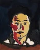 The artist as a young man Signed by Philip Sutton, 1960, Oil on canvas, unframed, offered Jun 2018