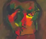 Heather Sutton Signed by Philip Sutton, Oil on canvas, unframed, sold Jun 2018