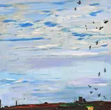 Near Zenner by Philip Sutton, Oil on canvas, unframed, sold Jun 2018
