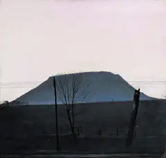 Northern Scene Signed and titled Oil on canvas 30 x 30cm by Peter Brook, Oil on canvas, sold Jun 2018