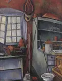 The Workshop Signed Oil by Pamela M. Spencer, Oil on canvas, offered Jun 2018