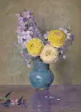 Rocket and Ranunculus Signed Oil on panel 36 x 25cm Exhibited: Henry J by William Arthur Chase, Oil on panel, sold Jun 2018