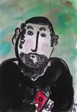 Lady with a butterfly; Child on a rug by Dora Holzhandler, ink and watercolour, offered Jun 2018