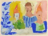 Untitled by Fikret Mualla Saygi, Gouache, sold Jun 2018