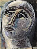 Visage au bonnet Signed Pen by Henry de Waroquier, Pen, ink and watercolour, sold Jun 2018