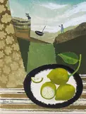 The Greeting Signed and dated ‘03 Watercolour and by Mary Fedden, Watercolour and gouache on paper, sold Jun 2018