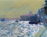 Morning on the Giudecca, Venice Signed Watercolour 16 x 21cm Provenance: New Grafton Gallery, Barnes, Christmas 1996, N4536 Mrs J by Ken Howard, Watercolour, sold Jun 2018