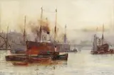 The Upper Pool by Frederick William Scarborough, Watercolour, sold Jun 2018