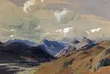 Untitled by William Heaton Cooper, Watercolour on buff paper, sold Jun 2018