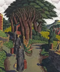 Untitled by Simon Palmer, Pen, ink and watercolour with bodycolour, sold Jun 2018
