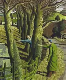 Both pointing at different reasons Signed and titled Pen by Simon Palmer, Pen, ink and watercolour with bodycolour, sold Jun 2018