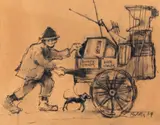 Untitled by Harold Riley, drawing, sold Jun 2018