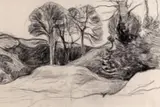 Landscape Brittany c by Robert Bevan, Charcoal, sold Jun 2018