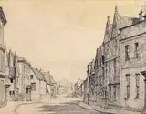 Long Street by Bertram Nicholls, Pencil, offered Jun 2018