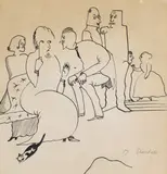 Untitled by John Northcote Nash, Pen and ink, sold Jun 2018