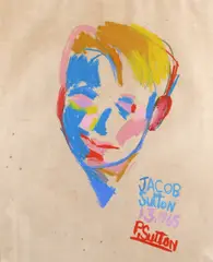 Jacob Sutton Signed, titled and dated 1.3.1965 Pastel on buff paper 65 x 52.5cm by Philip Sutton, Pastel on buff paper, sold Jun 2018