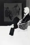 Bespectacled man with musical scene Signed and numbered 25/98 by Patrick Proctor, Aquatint, sold Jun 2018