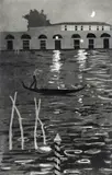 A Gondola in the moonlight with San Giorgio by Patrick Proctor, Aquatint, sold Jun 2018