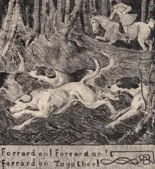 Forrard On! by Robert Bevan, Lithograph, from an edition of possibly, sold Jun 2018