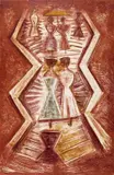 La Scalinata by Massimo Campigli, Lithograph in four colours, published Paris, sold Jun 2018