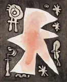 L’Antitête, 1947 Signed, dated 7/47, inscribed B and New York and dedicated Epreuve d’essai pour Hayter Etching, early unique proof, printed by Stanley W by Joan Miró, Etching, sold Jun 2018