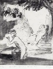 Casanova by Ansel Krut, pencil, offered Jun 2018