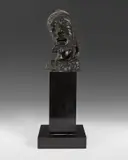 Head of a man Signed Bronze on a granite plinth by Emmanuel Mané-Katz, Bronze on a granite plinth and stand, sold Jun 2018