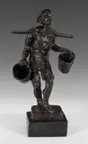 The water carrier Signed artist’s proof by Walter Spitzer, Bronze on a painted wood base, offered Jun 2018