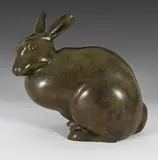 Rabbit by Geoffrey Dashwood, bronze, sold Jun 2018