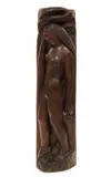 Femme debout by Henri-Paul Rey, Carved oak with adzed finish, sold Jun 2018