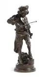 With by Adrien Étienne Gaudez, bronze, sold Apr 2018
