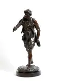 Carrying rope by Emile Louis Picault, bronze, sold Apr 2018