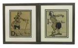 D is for Dandy, I is for Idiot lithograph on paper, framed unsigned 24 x 19cm (image) by William Nicholson, lithograph on paper, sold Mar 2018