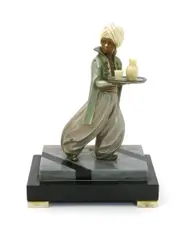 Moor Boy by Ferdinand Preiss, bronze and ivory, sold Mar 2018