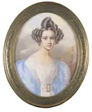 Portrait of a lady by Henri-Joseph Hesse, 1839, oil, offered Mar 2018