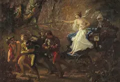 The Thorny Path’ Signed with initials Oil on canvas 29 x 41cm; 11½ x 16in Provenance: Possibly the artist’s family by Thomas Couture, Oil on canvas, sold Mar 2018