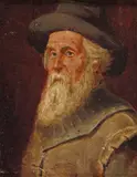 Portrait of a gentleman with a beard and hat by William John Wainwright, oil on canvas, sold Mar 2018