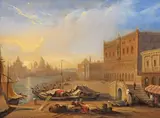 A view of Venice with the Doge’s Palace Signed Oil on panel 22.5 x 30.5cm; 9 x 12in Provenance: Christie’s, London, 23 May 2002, Lot 229 by William R. Robinson, Oil on panel, sold Mar 2018