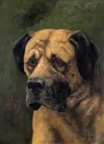 Old Champion Turk by J.A.B. Jay, 1881, oil on canvas, sold Mar 2018
