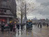 The July column by Édouard Cortès, Oil on canvas, offered Mar 2018