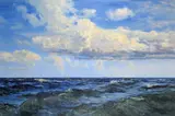 The clearness after rain Signed and dated 1887 by Henry Moore, 1887, Oil on canvas, sold Mar 2018
